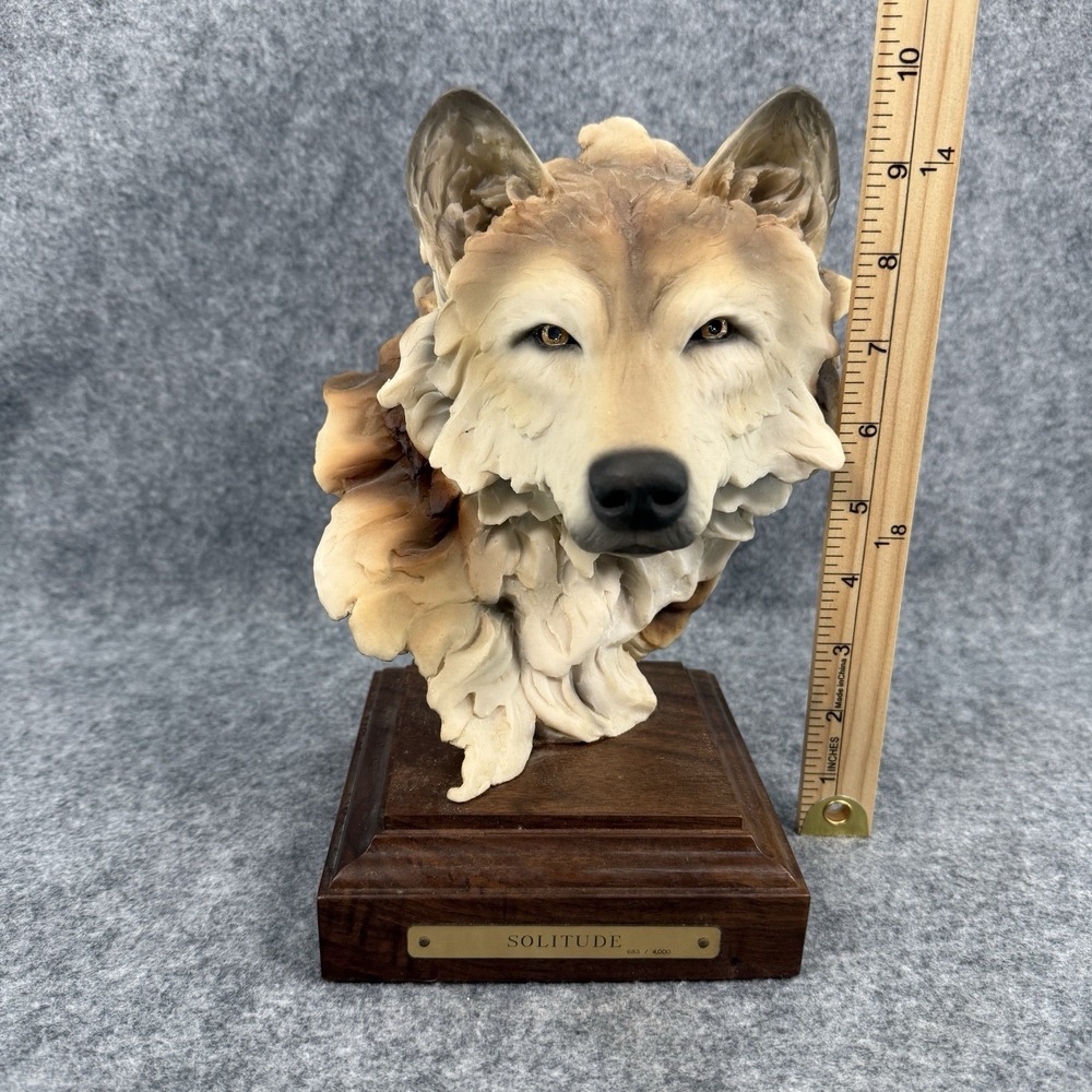 Vintage Stephen Herrero Wolf‎ Animal Sculpture "Solitude" 683/4000 Home Decor - Picture 11 of 11
